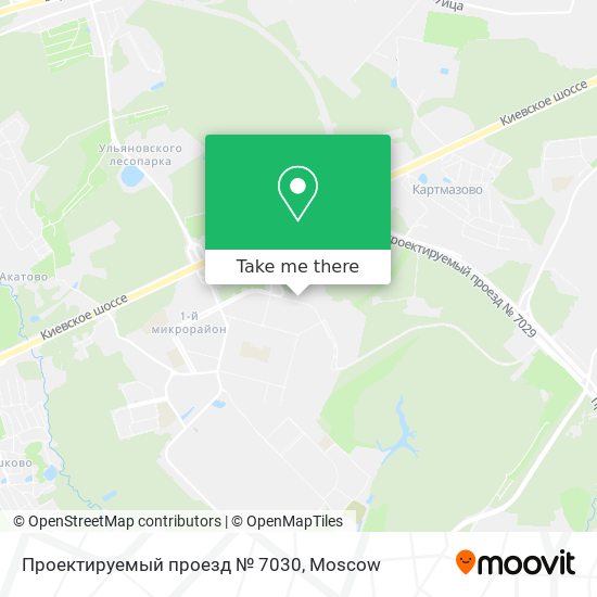 Проектируемый проезд № 7030 map