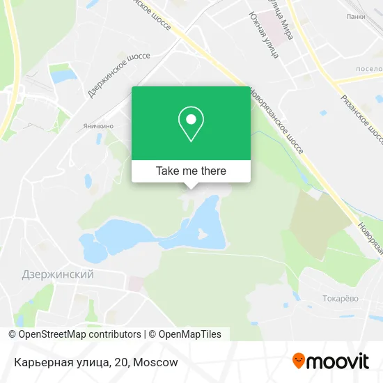 Карьерная улица, 20 map