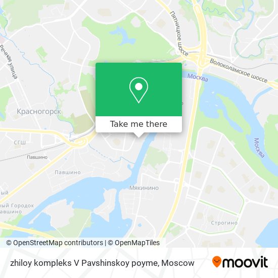 zhiloy kompleks V Pavshinskoy poyme map