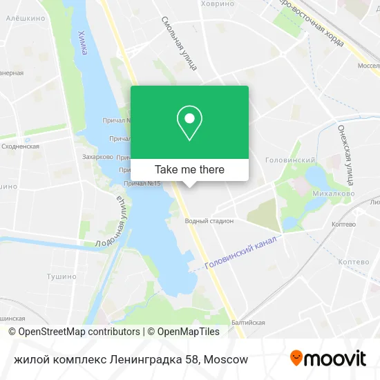 жилой комплекс Ленинградка 58 map