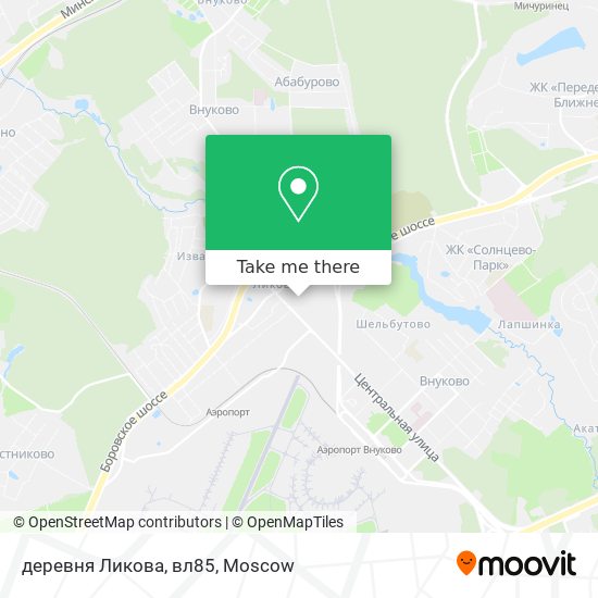 деревня Ликова, вл85 map