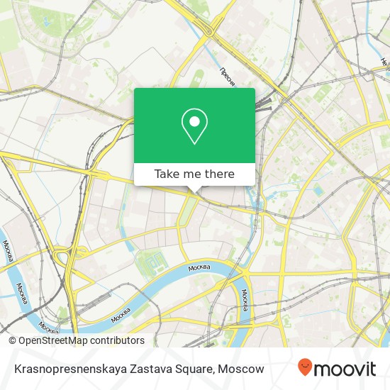 Krasnopresnenskaya Zastava Square map