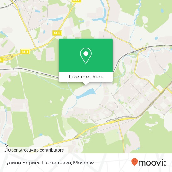 улица Бориса Пастернака map
