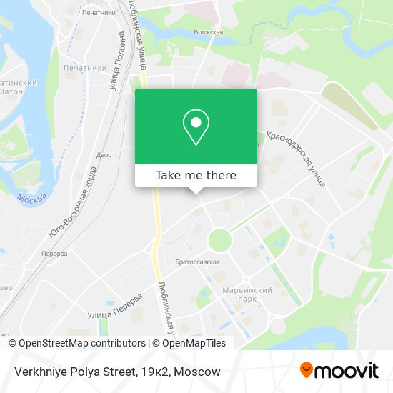 Verkhniye Polya Street, 19к2 map