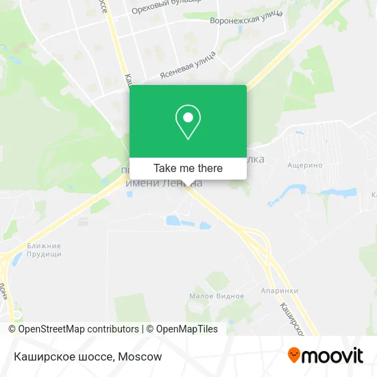 Каширское шоссе map