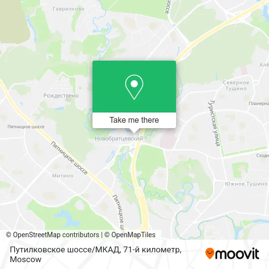 Путилковское шоссе / МКАД, 71-й километр map