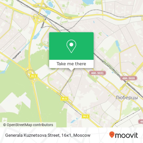 Generala Kuznetsova Street, 16к1 map