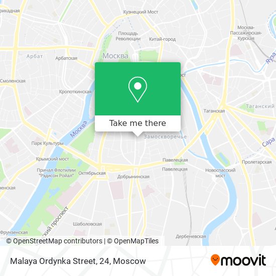 Malaya Ordynka Street, 24 map