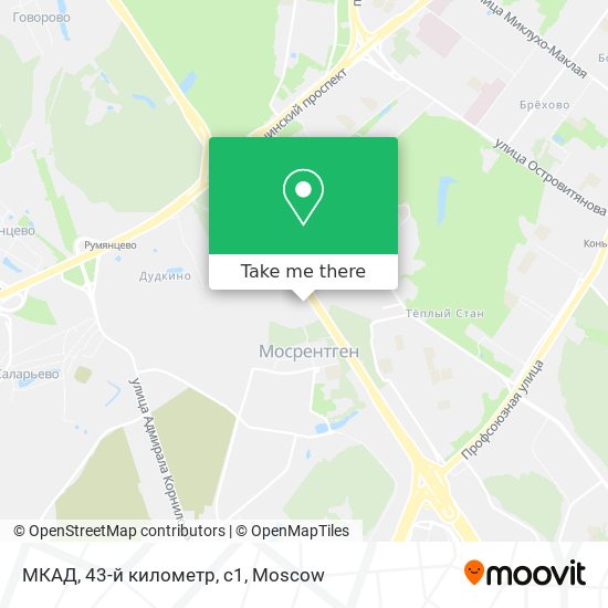 МКАД, 43-й километр, с1 map
