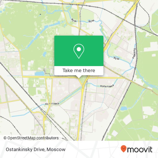Ostankinsky Drive map