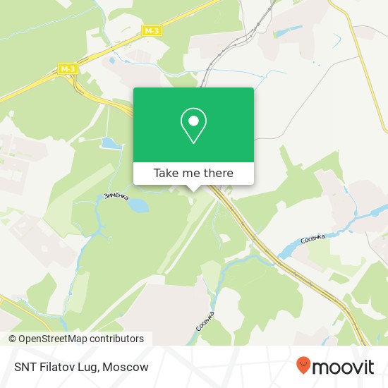 SNT Filatov Lug map