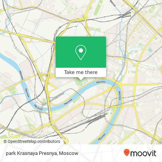 park Krasnaya Presnya map