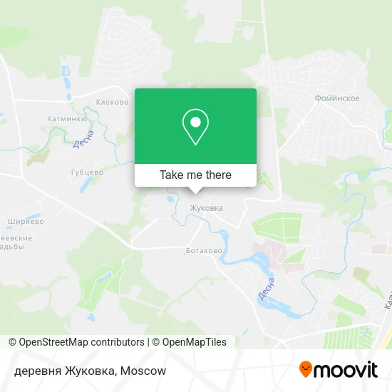 деревня Жуковка map
