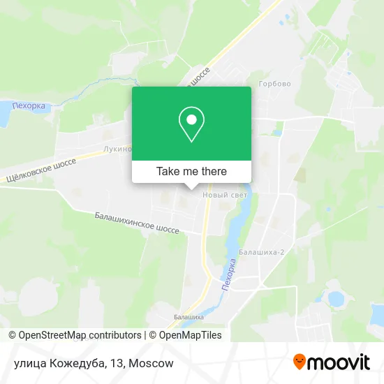 улица Кожедуба, 13 map