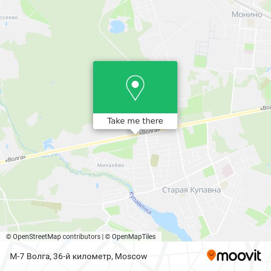 М-7 Волга, 36-й километр map