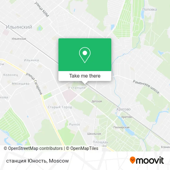 станция Юность map