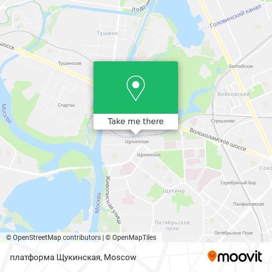 платформа Щукинская map