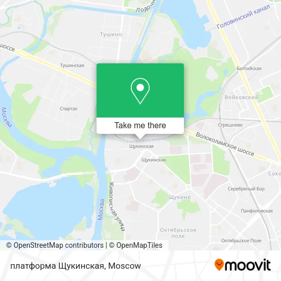 платформа Щукинская map
