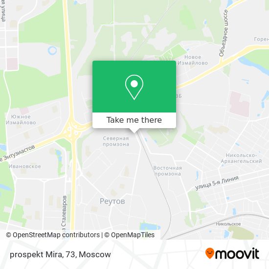 prospekt Mira, 73 map