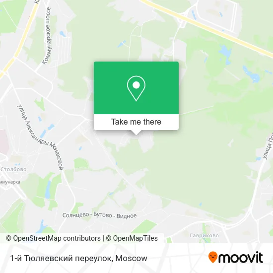 1-й Тюляевский переулок map
