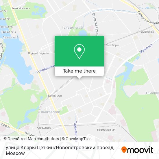 улица Клары Цеткин / Новопетровский проезд map