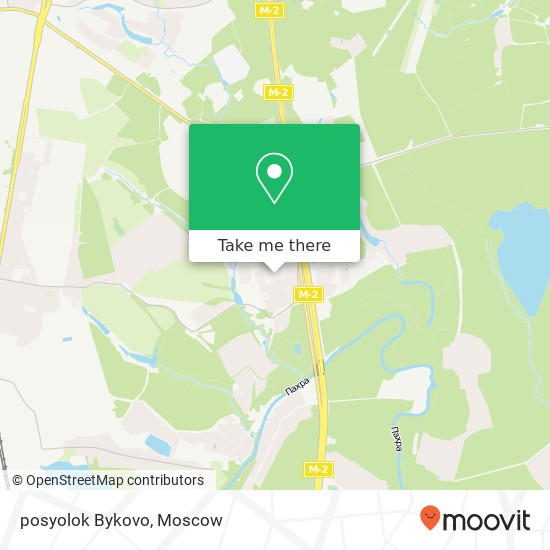 posyolok Bykovo map