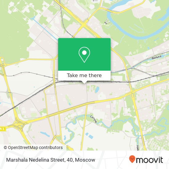 Marshala Nedelina Street, 40 map