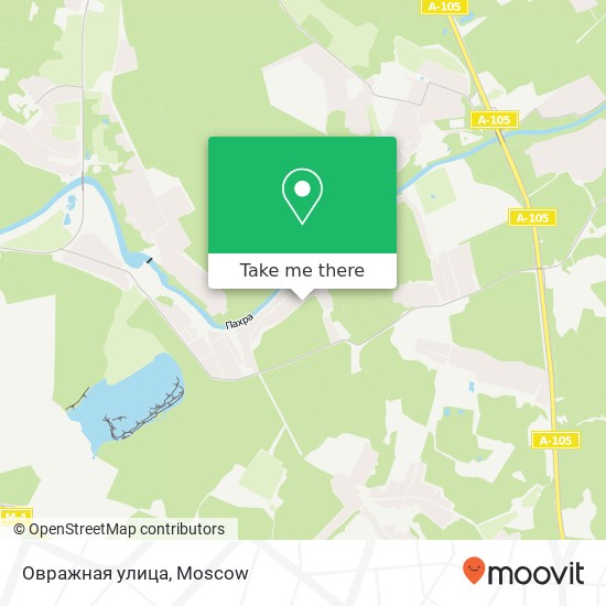 Овражная улица map