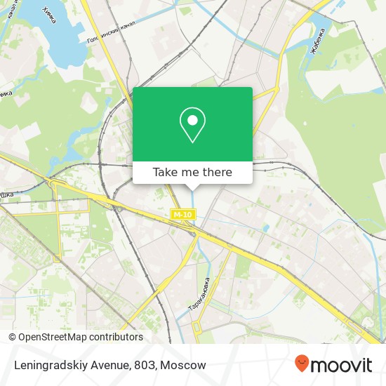 Leningradskiy Avenue, 80З map