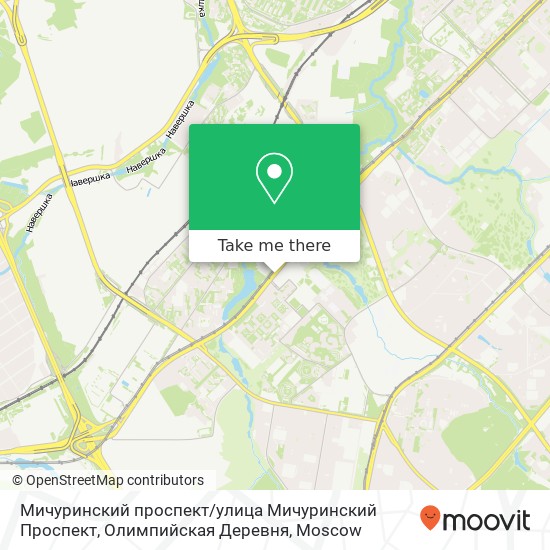 Мичуринский проспект / улица Мичуринский Проспект, Олимпийская Деревня map