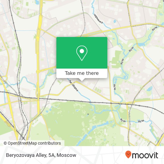 Beryozovaya Alley, 5А map