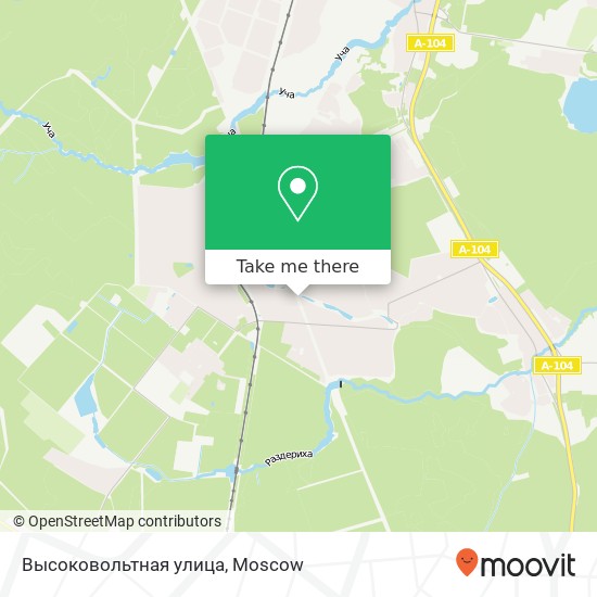 Высоковольтная улица map