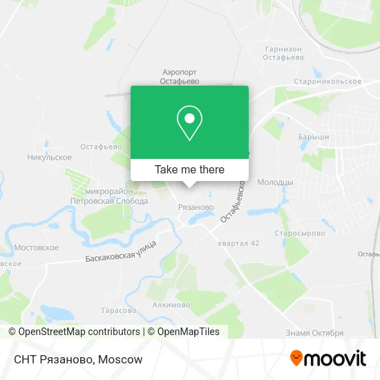 СНТ Рязаново map
