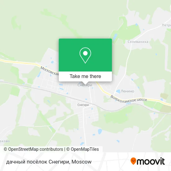 дачный посёлок Снегири map