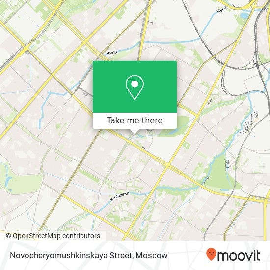 Novocheryomushkinskaya Street map