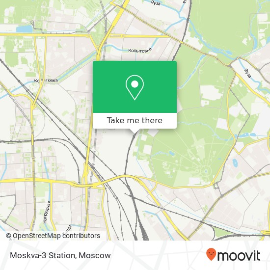 Moskva-3 Station map