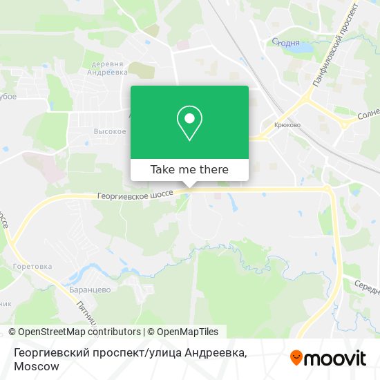 Георгиевский проспект / улица Андреевка map