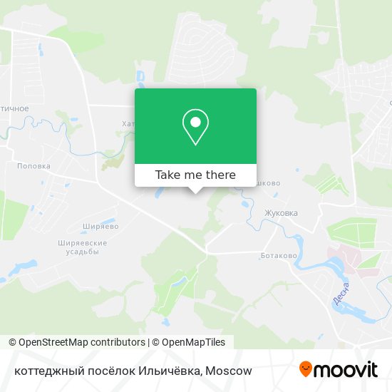 коттеджный посёлок Ильичёвка map