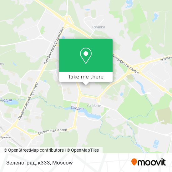 Зеленоград, к333 map