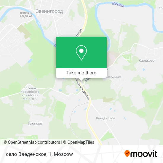 село Введенское, 1 map