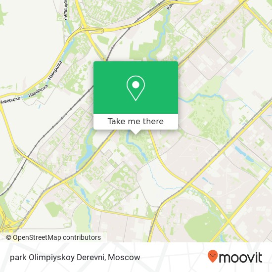 park Olimpiyskoy Derevni map