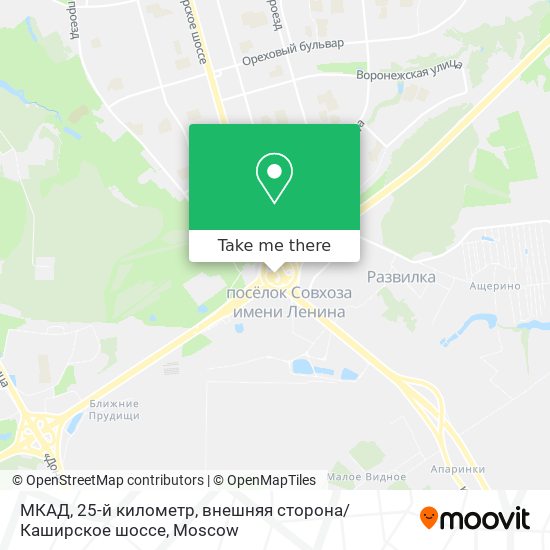 МКАД, 25-й километр, внешняя сторона / Каширское шоссе map