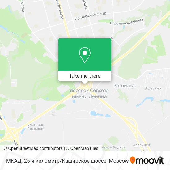 МКАД, 25-й километр / Каширское шоссе map