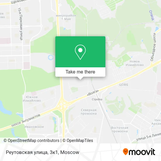 Реутовская улица, 3к1 map