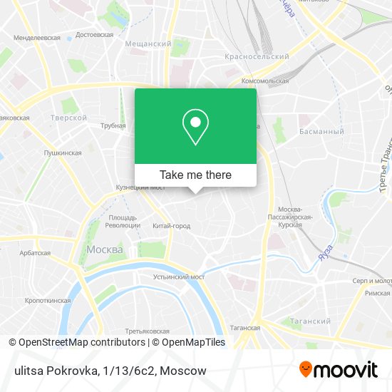 ulitsa Pokrovka, 1/13/6с2 map