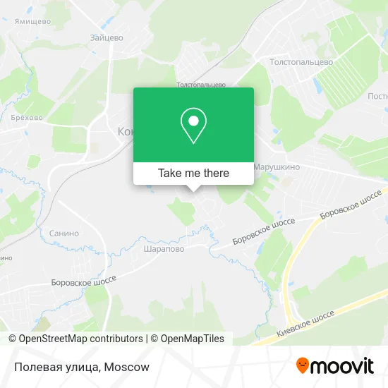 Полевая улица map