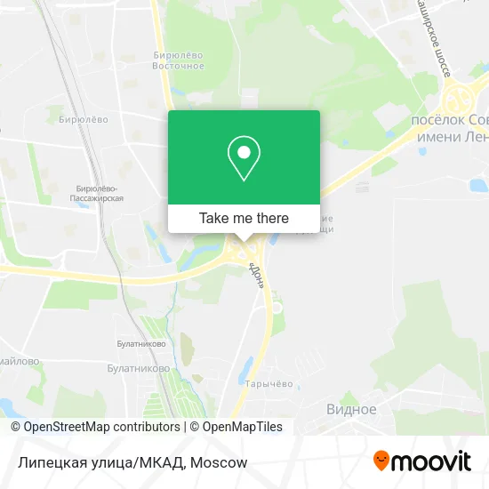Липецкая улица/МКАД map