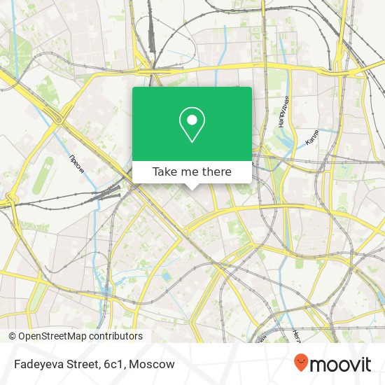 Fadeyeva Street, 6с1 map