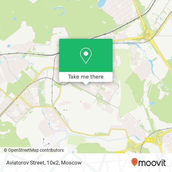 Aviatorov Street, 10к2 map