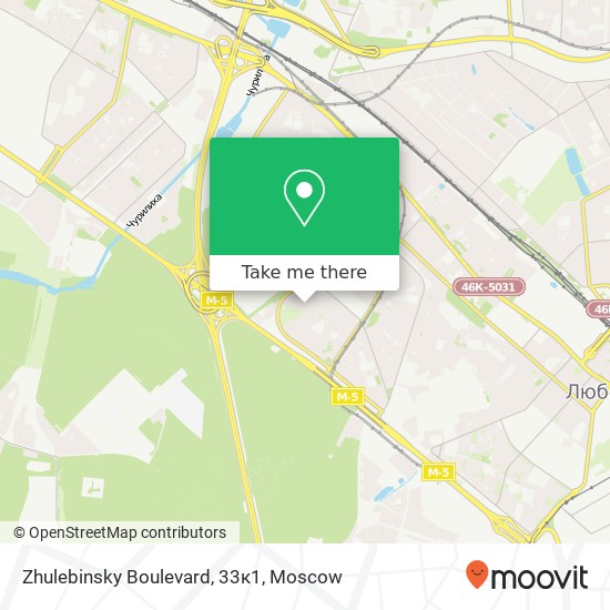 Zhulebinsky Boulevard, 33к1 map